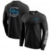 Футболка с длинным рукавом Carolina Panthers Darius Rucker Collection by Fanatics Black Washed Waffle-Knit