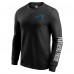 Футболка с длинным рукавом Carolina Panthers Darius Rucker Collection by Fanatics Black Washed Waffle-Knit