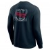 Футболка с длинным рукавом Houston Texans Darius Rucker Collection by Fanatics Navy Washed Waffle-Knit
