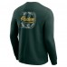 Футболка с длинным рукавом Green Bay Packers Darius Rucker Collection by Fanatics Green Washed Waffle-Knit