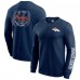 Футболка с длинным рукавом Denver Broncos Darius Rucker Collection by Fanatics Navy Washed Waffle-Knit