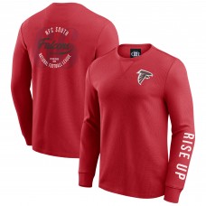 Футболка с длинным рукавом Atlanta Falcons Darius Rucker Collection by Fanatics Red Washed Waffle-Knit Футболка с длинным рукавом Atlanta Falcons Darius Rucker Collection by Fanatics Red Washed Waffle-Knit