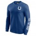 Indianapolis Colts Darius Rucker Collection by Fanatics Royal Washed Waffle-Knit Long Sleeve T-Shirt