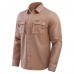 San Francisco 49ers Darius Rucker Collection by Fanatics Brown Garment Dyed Long Sleeve Full Snap Shirt
