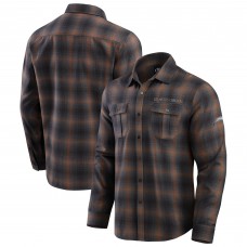 Los Angeles Chargers Darius Rucker Collection by Fanatics Charcoal Classic Flannel Long Sleeve Button-Up Shirt