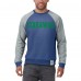 Seattle Seahawks Darius Rucker Collection by Fanatics Royal/Heather Gray Throwback Color Block Raglan Pullover Sweatshirt