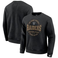 Las Vegas Raiders Darius Rucker Collection by Fanatics Black Vintage Pullover Sweatshirt