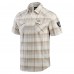 Las Vegas Raiders Darius Rucker Collection by Fanatics Gray Plaid Full-Snap Shirt