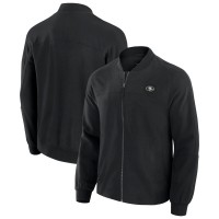 San Francisco 49ers J. Palmer Black Lightweight Cover-4 Tri-Blend Full-Zip Jacket