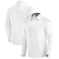 Las Vegas Raiders J. Palmer White Man-In-Motion Long Sleeve Button-Up Dress Shirt