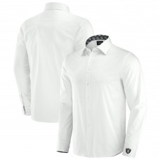 Las Vegas Raiders J. Palmer White Man-In-Motion Long Sleeve Button-Up Dress Shirt
