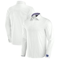 New York Giants J. Palmer White Man-In-Motion Long Sleeve Button-Up Dress Shirt