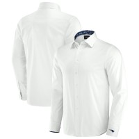 New England Patriots J. Palmer White Man-In-Motion Long Sleeve Button-Up Dress Shirt