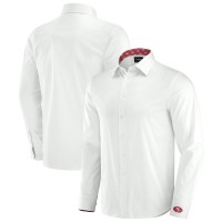 San Francisco 49ers J. Palmer White Man-In-Motion Long Sleeve Button-Up Dress Shirt