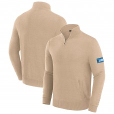 Detroit Lions J. Palmer Franchise Quarter-Zip Sweater - Tan