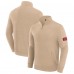 San Francisco 49ers J. Palmer Tan Franchise Quarter-Zip Sweater