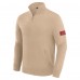 San Francisco 49ers J. Palmer Tan Franchise Quarter-Zip Sweater