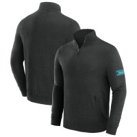 Miami Dolphins J. Palmer Black Franchise Quarter-Zip Sweater