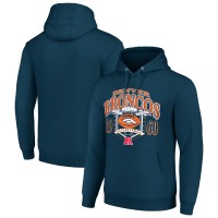 Denver Broncos Starter Navy 80s Retro Pullover Hoodie