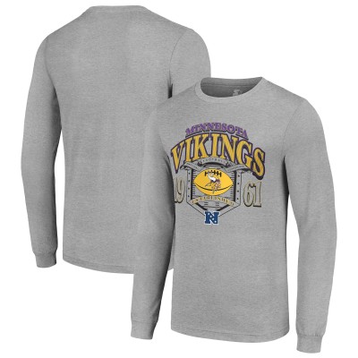 Футболка с длинным рукавом Minnesota Vikings Starter Retro Graphic - Heather Gray