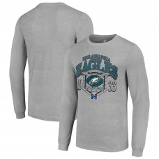 Футболка с длинным рукавом Philadelphia Eagles Starter Retro Graphic - Heather Gray