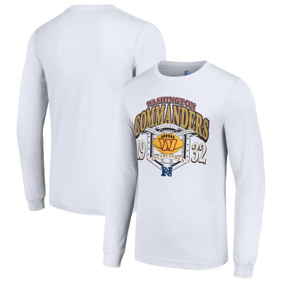Футболка Washington Commanders Starter Retro Long Sleeve Graphic - White