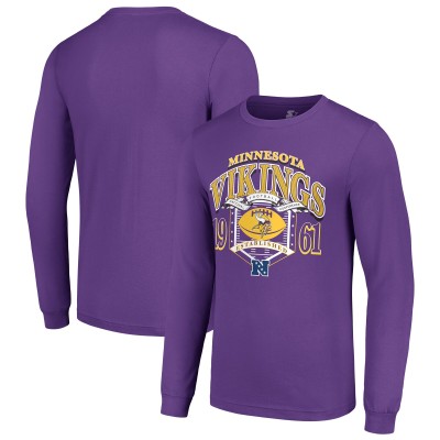 Футболка с длинным рукавом Minnesota Vikings Starter Retro Graphic - Purple