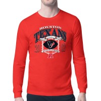 Футболка Houston Texans Starter Red Retro Long Sleeve Graphic