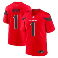 Игровая джерси Houston Texans Stefon Diggs Nike Red Alternate Game