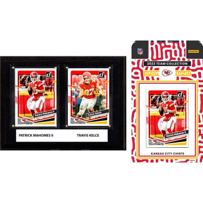Kansas City Chiefs 6 x 8 Player Plaque & 2023 Team Trading Card Set