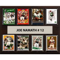 New York Jets Joe Namath 12 x 15 Trading Card Plaque