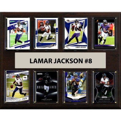 Baltimore Ravens Lamar Jackson 12 x 15 Trading Card Plaque