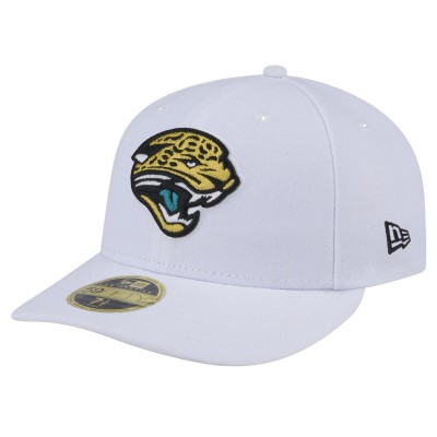 Бейсболка Jacksonville Jaguars New Era Throwback Logo Omaha Low Profile 59FIFTY - White