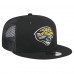Бейсболка Jacksonville Jaguars New Era Black Throwback Logo Shade Trucker 9FIFTY Snapback
