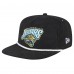 Jacksonville Jaguars New Era Black Throwback Corduroy Golfer Snapback Hat