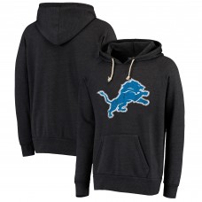 Толстовка Detroit Lions Majestic Threads Black Raglan Tri-Blend