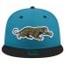 Бейсболка Jacksonville Jaguars New Era Teal/Black Throwback Crawl Flipside Two-Tone 59FIFTY