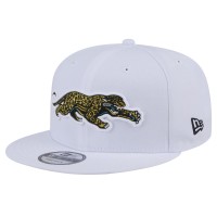 Бейсболка Jacksonville Jaguars New Era White Throwback Crawl Standard 9FIFTY Snapback