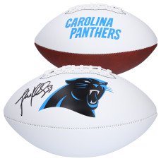 Luke Kuechly Carolina Panthers Autographed Fanatics Authentic Franklin White Panel Football Luke Kuechly Carolina Panthers Autographed Fanatics Authentic Franklin White Panel Football