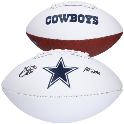 Мяч американского футбола NFL Emmitt Smith Dallas Cowboys Autographed Authentic Franklin with HOF 2010 Inscription