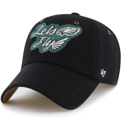Бейсболка Philadelphia Eagles Stoney Clover Lane x 47 Unisex Field Goal Clean Up - Black