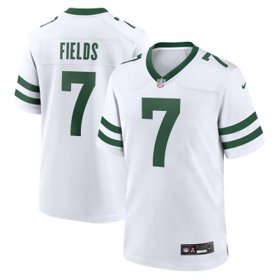 New York Jets Justin Fields Nike Legacy White Game Jersey