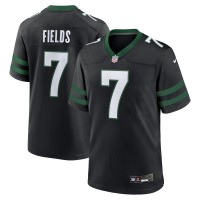 New York Jets Justin Fields Nike Stealth Black Game Jersey