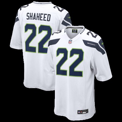 Seattle Seahawks Rashid Shaheed Nike White Game Jersey