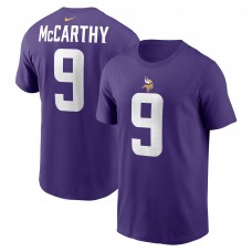 Футболка J.J. McCarthy Minnesota Vikings Nike 2024 NFL Draft First Round Pick Name & Number - Purple