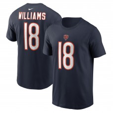 Футболка Caleb Williams Chicago Bears Nike 2024 NFL Draft First Round Pick Name & Number - Navy