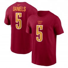 Футболка Jayden Daniels Washington Commanders Nike 2024 NFL Draft First Round Pick Name & Number - Burgundy