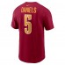 Футболка Jayden Daniels Washington Commanders Nike 2024 NFL Draft First Round Pick Name & Number - Burgundy