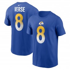 Jared Verse Los Angeles Rams Nike Name & Number T-Shirt - Royal Jared Verse Los Angeles Rams Nike Name & Number T-Shirt - Royal