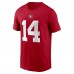 Футболка Ricky Pearsall San Francisco 49ers Nike 2024 NFL Draft First Round Pick Name & Number - Scarlet